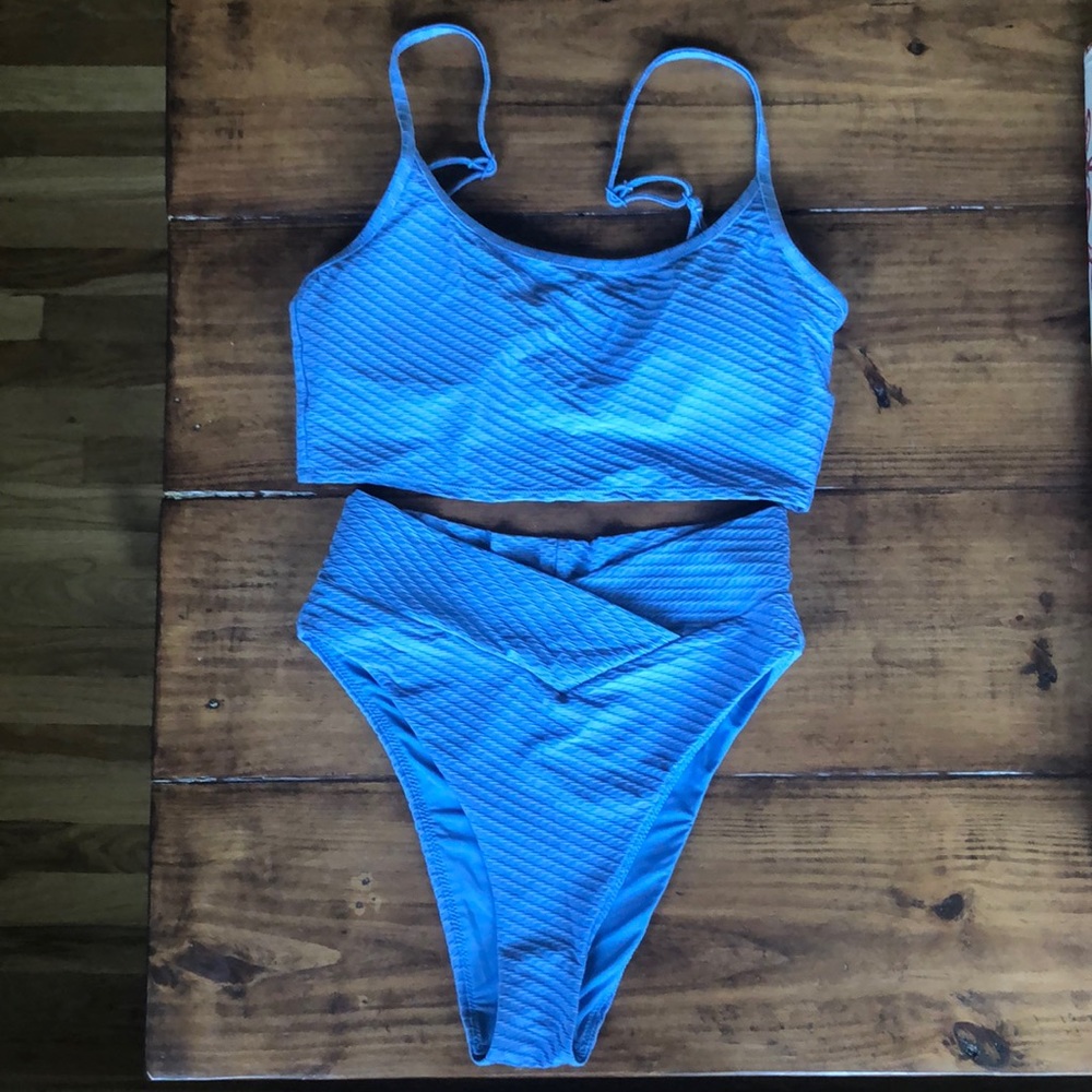 Like New Aerie Scoop Top/Highwaisted Cheeky Bikini